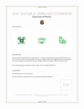 0.85 Ct. Emerald from Russia Appraisal
