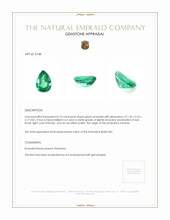 0.73 Ct. Emerald from Zambia Appraisal