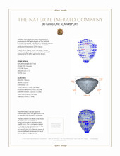 0.73 Ct. Emerald from Zambia 3 D Scan Report