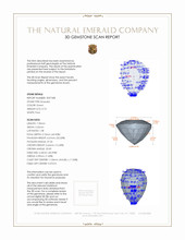 0.73 Ct. Emerald from Zambia 3 D Scan Report