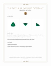 0.72 Ct. Emerald from Colombia Appraisal