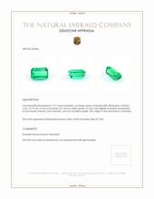 1.57 Ct. Emerald from Colombia Appraisal