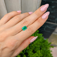 1.57 Ct. Emerald from Colombia Life Style