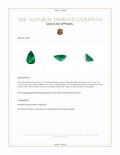 1.12 Ct. Emerald from Colombia Appraisal