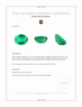 1.72 Ct. Emerald from Zambia Appraisal