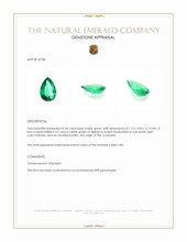 0.54 Ct. Emerald from Zambia Appraisal