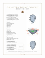 1.00 Ct. Emerald from Zambia 3 D Scan Report
