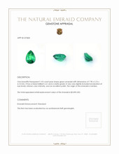 1.03 Ct. Emerald from Zambia Appraisal
