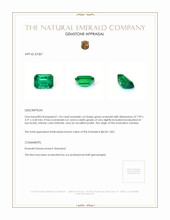 1.54 Ct. Emerald from Zambia Appraisal