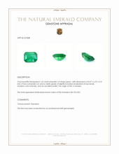 1.65 Ct. Emerald from Zambia Appraisal