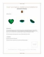 1.85 Ct. Emerald from Zambia Appraisal