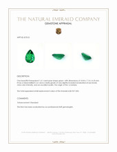 1.61 Ct. Emerald from Zambia Appraisal
