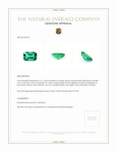 1.51 Ct. Emerald from Zambia Appraisal