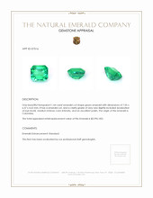 1.44 Ct. Emerald from Colombia Appraisal