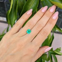 1.44 Ct. Emerald from Colombia Life Style