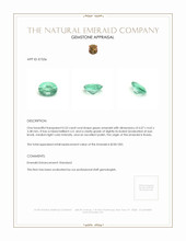 0.53 Ct. Emerald from Russia Appraisal