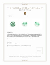0.59 Ct. Emerald from Russia Appraisal