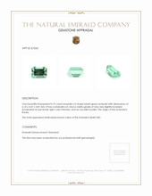 0.75 Ct. Emerald from Russia Appraisal