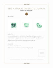0.56 Ct. Emerald from Russia Appraisal