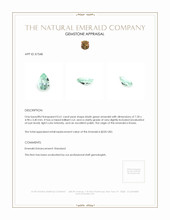 0.61 Ct. Emerald from Russia Appraisal