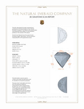 0.54 Ct. Emerald from Russia 3 D Scan Report