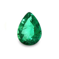  Emerald Ring 0.70 Ct., 18K Yellow Gold Combination Stone