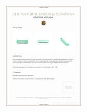 0.59 Ct. Emerald from Russia Appraisal