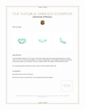 1.04 Ct. Emerald from Russia Appraisal