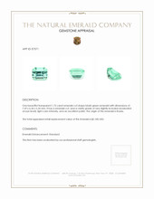 1.75 Ct. Emerald from Russia Appraisal