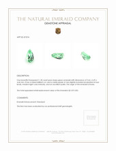 1.28 Ct. Emerald from Russia Appraisal