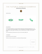1.20 Ct. Emerald from Russia Appraisal