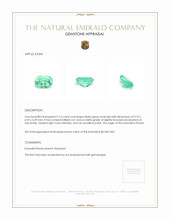 2.13 Ct. Emerald from Russia Appraisal