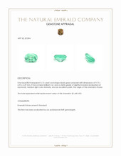 2.13 Ct. Emerald from Russia Appraisal