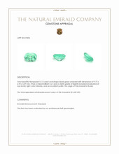 2.13 Ct. Emerald from Russia Appraisal