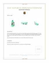 2.23 Ct. Emerald from Russia Appraisal