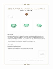 1.20 Ct. Emerald from Russia Appraisal