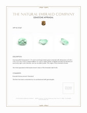 1.74 Ct. Emerald from Russia Appraisal