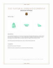 1.09 Ct. Emerald from Russia Appraisal
