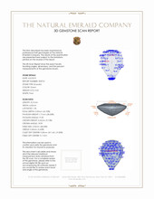0.65 Ct. Emerald from Zambia 3 D Scan Report