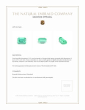 1.07 Ct. Emerald from Russia Appraisal