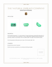 1.14 Ct. Emerald from Russia Appraisal