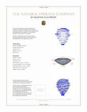 0.74 Ct. Emerald from Zambia 3 D Scan Report
