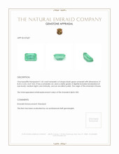 1.45 Ct. Emerald from Russia Appraisal