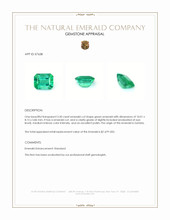 3.30 Ct. Emerald from Zambia Appraisal