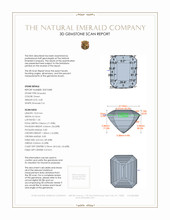 3.30 Ct. Emerald from Zambia 3 D Scan Report