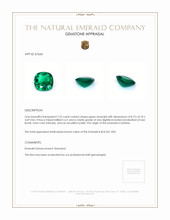 2.22 Ct. Emerald from Zambia Appraisal