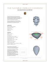 3.00 Ct. Emerald from Zambia 3 D Scan Report
