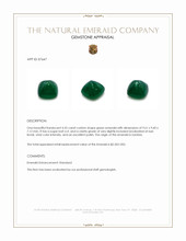 4.55 Ct. Cabochon Emerald from Zambia Appraisal
