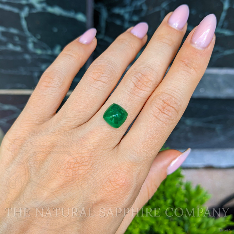 4.55 Ct. Cabochon Emerald from Zambia