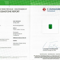 8.95 Ct. Emerald from Zambia Scan Report